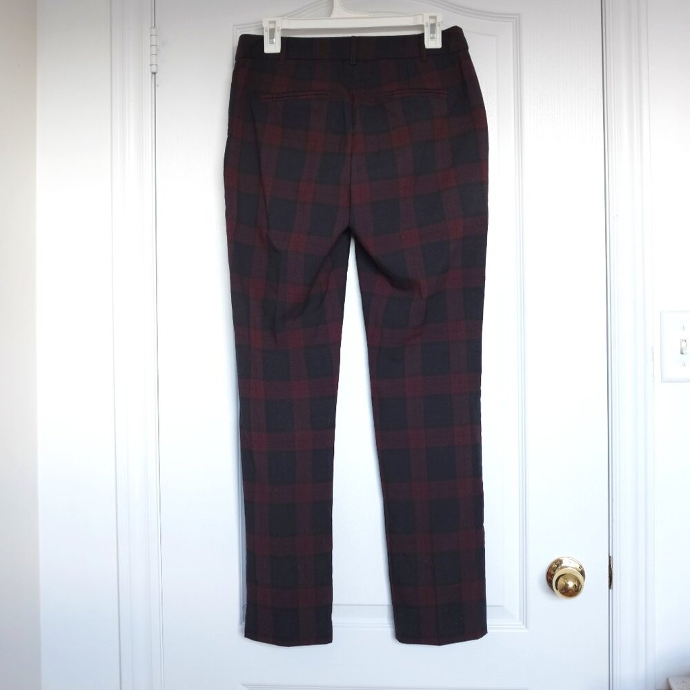 COPY - Reitmans plum purple checked pants size 8 - Picture 2 of 4